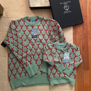 NWT! Kiel James Patrick The Toasty Coasty Sweater Collection Small Adult/Kids 2T